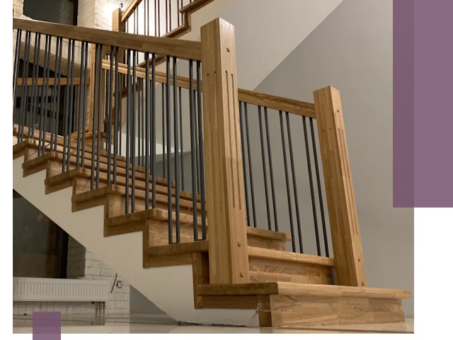 Реставрация деревянных и металлических лестниц в Удомле