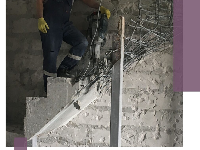 Демонтаж металлических и бетонных лестниц в Удомле