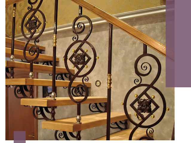 Изготовление кованых лестниц под ключ в Удомле