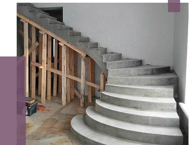 Изготовление бетонных лестниц под ключ в Удомле от 20259 руб. | ПРОЛЁТ-Дмл