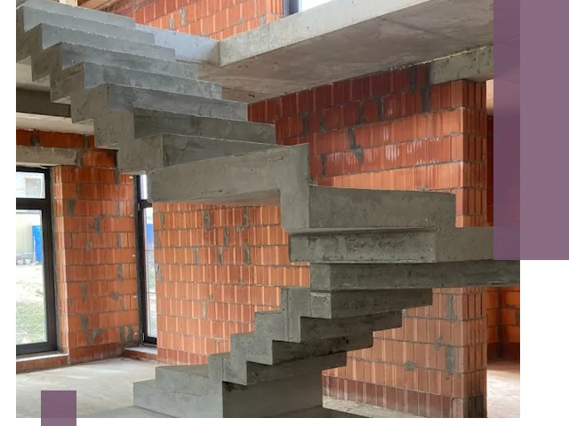 Изготовление бетонных лестниц под ключ в Удомле