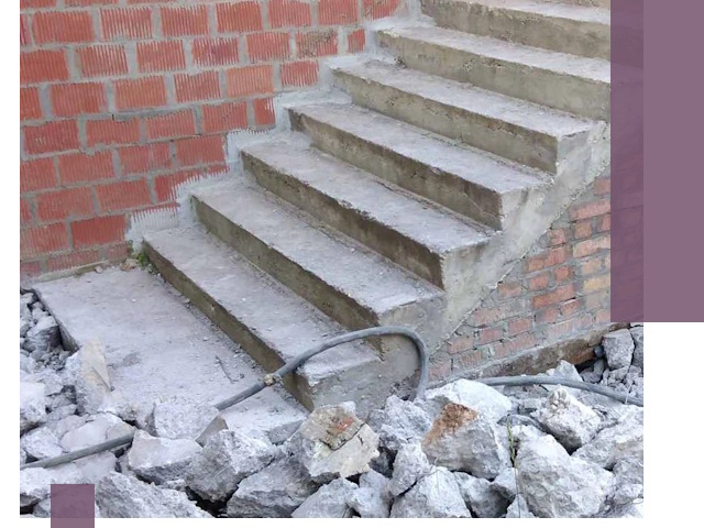 Демонтаж бетонных лестниц в Удомле: быстро и безопасно