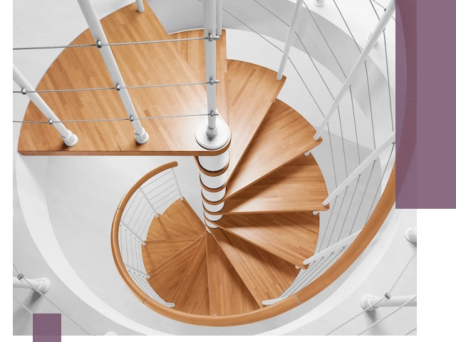 Изготовление винтовых лестниц под ключ в Удомле