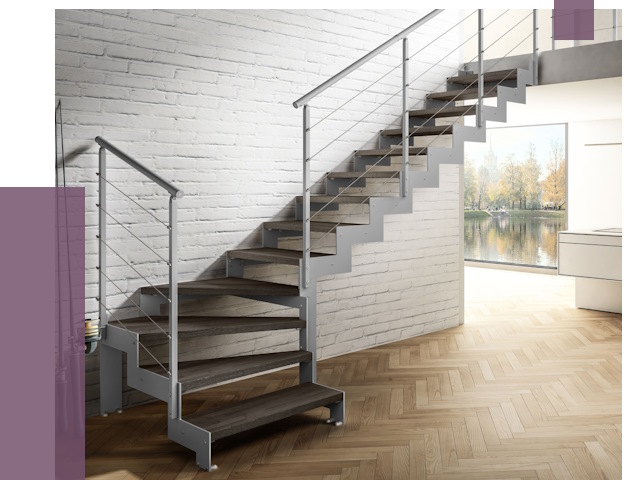 Г-образные лестницы под ключ в Удомле от 37660 руб. | ПРОЛЁТ-Дмл