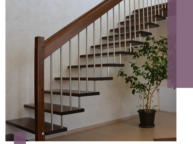 Лестницы на больцах под ключ в Удомле – изготовление и монтаж