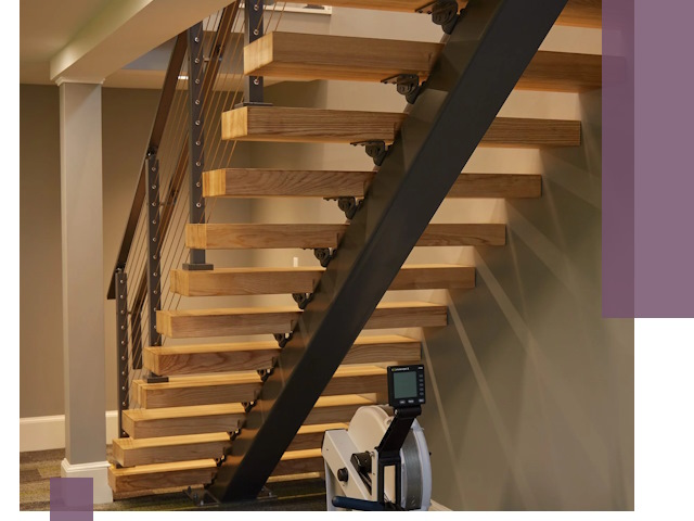 Лестницы на монокосоурах под ключ в Удомле - изготовление и монтаж