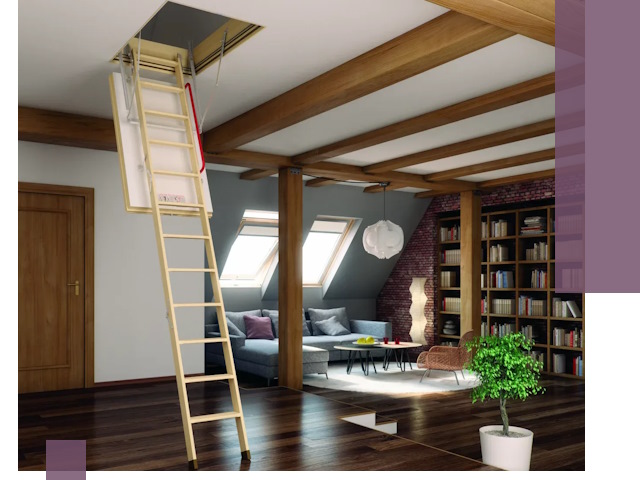 Чердачные лестницы под ключ в Удомле: изготовление и монтаж