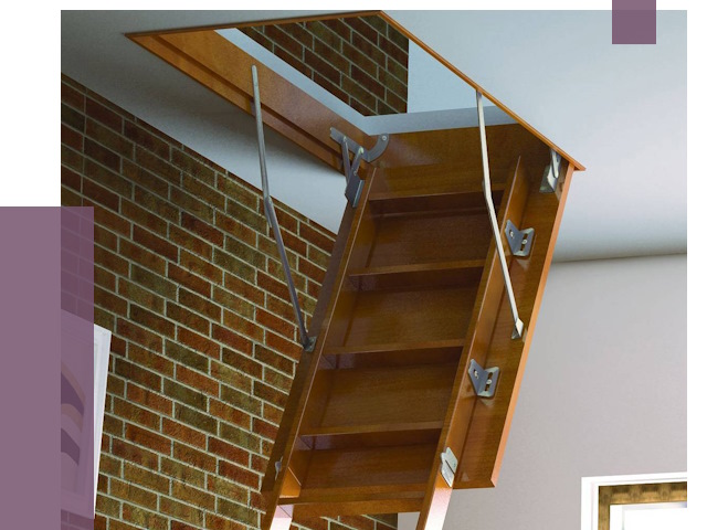 Установка чердачной лестницы в Удомле от 7948 руб. | ПРОЛЁТ-Дмл