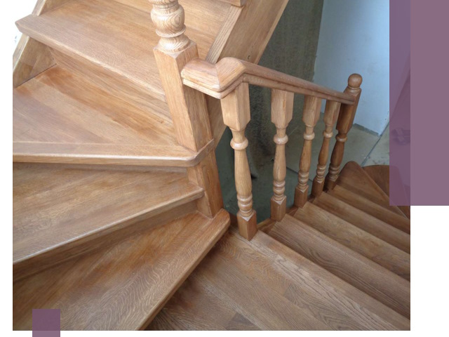 Дубовые лестницы под ключ в Удомле: изготовление и монтаж