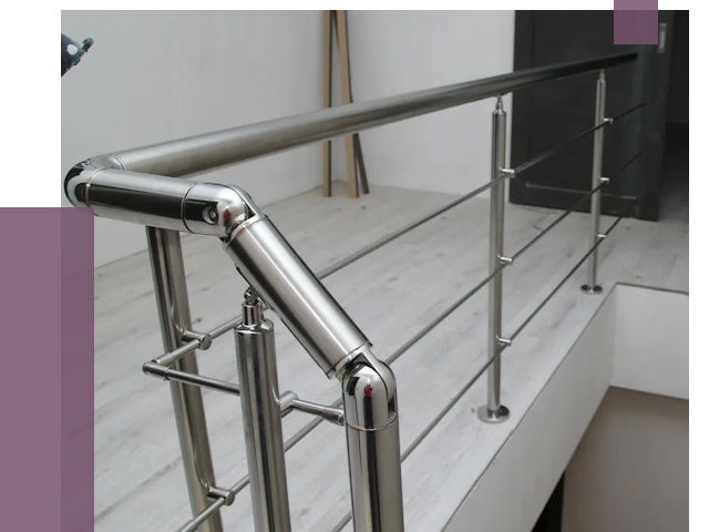 Перила из нержавеющей стали в Удомле от 9142 руб. под ключ | ПРОЛЁТ-Дмл