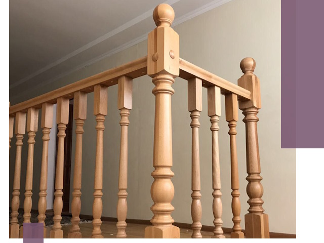 Деревянные перила на заказ в Удомле: монтаж и изготовление