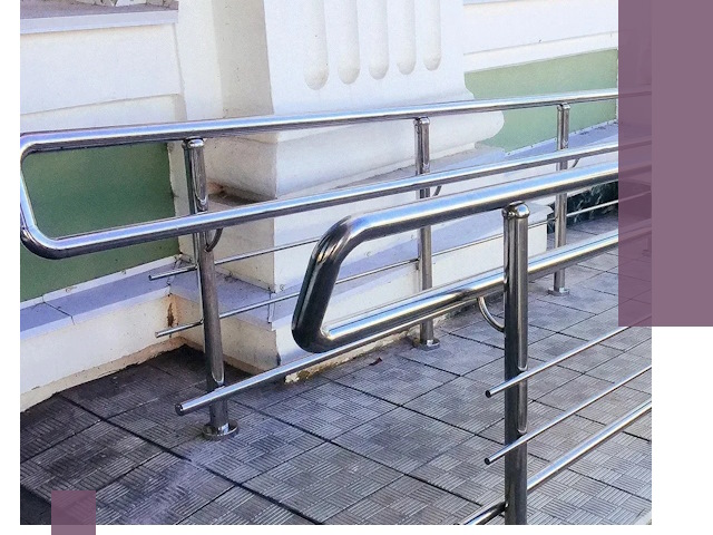 Ограждения пандусов из металла и нержавейки в Удомле