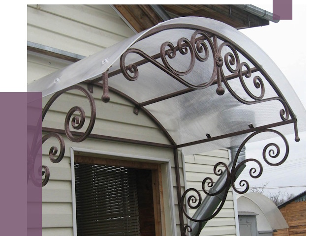 Изготовление козырьков в Удомле от 7480 руб. — заказать | ПРОЛЁТ-Дмл