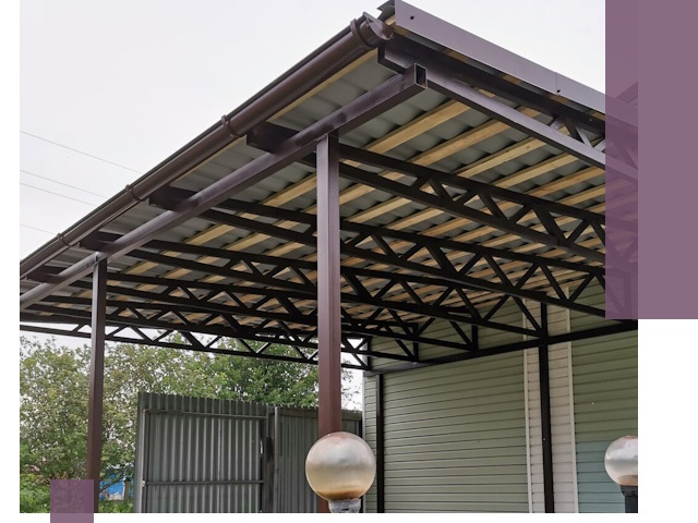 Навесы под ключ в Удомле: изготовление, монтаж и гарантия