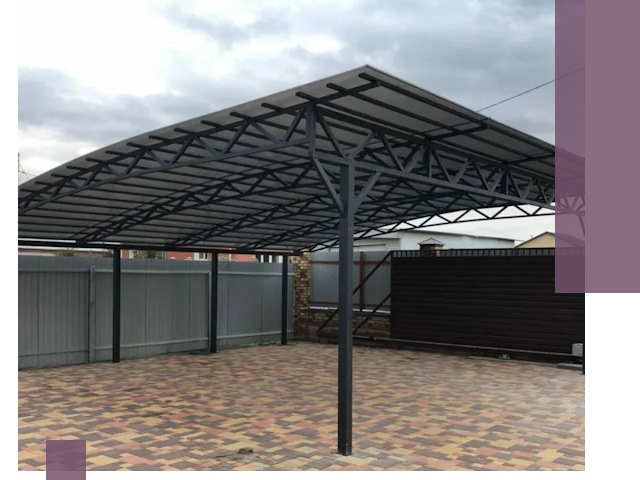 Недорогие навесы под ключ в Удомле — изготовление и монтаж