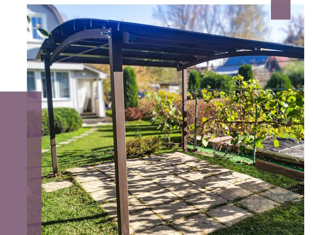 Навесы для дачи в Удомле от 12934 руб. под ключ — ПРОЛЁТ-Дмл