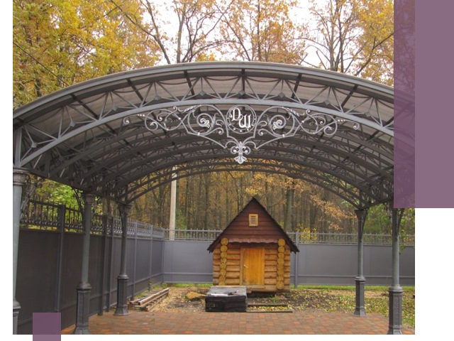 Кованые навесы премиум-класса под заказ в Удомле