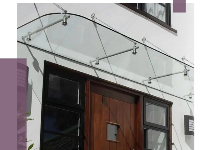 Стеклянные козырьки в Удомле от 19220 руб. | ПРОЛЁТ-Дмл