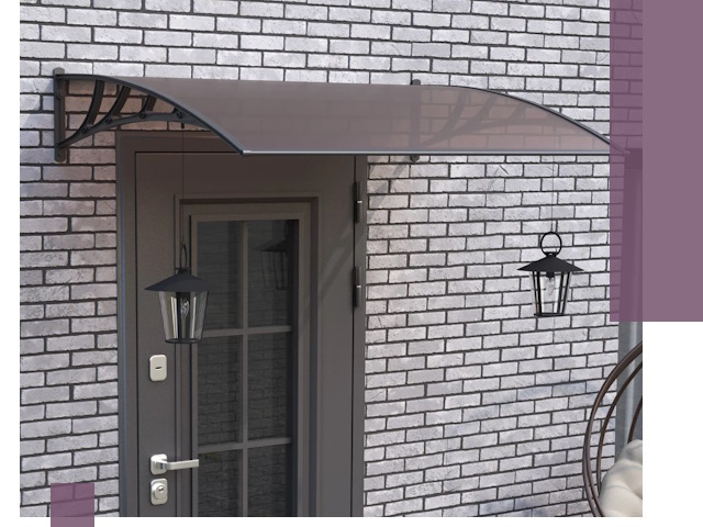 Недорогие козырьки и навесы под ключ в Удомле