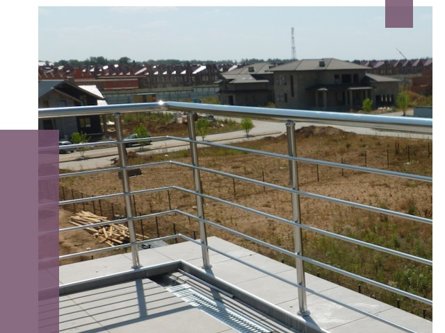 Парапеты из нержавеющей стали в Удомле от 8103 руб. за м² | ПРОЛЁТ-Дмл