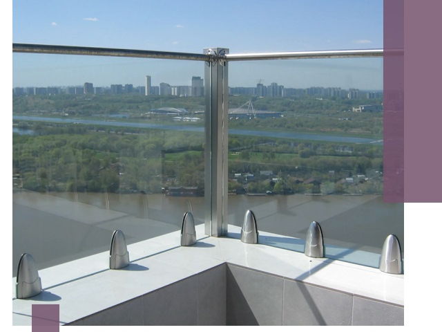 Стеклянные парапеты премиум класса в Удомле для домов и бизнесов