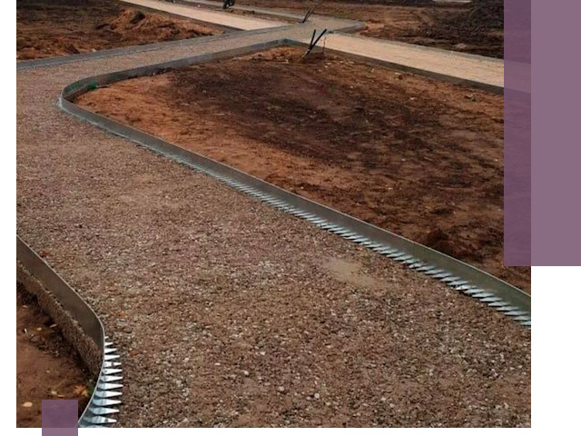 Металлические бордюры под ключ в Удомле — изготовление и монтаж