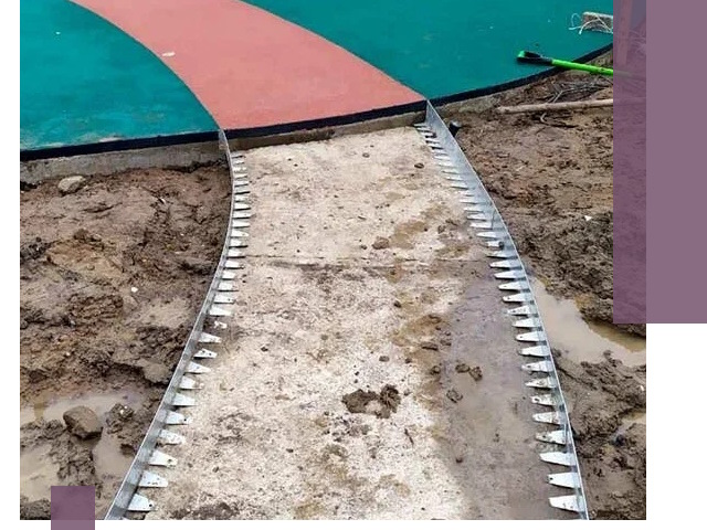 Металлические бордюры для дорожек в Удомле — монтаж и изготовление