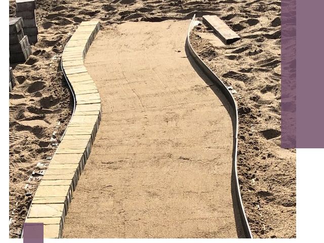 Металлические бордюры для тротуаров в Удомле — прочные и долговечные