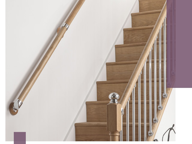 Пристенные поручни из стали и нержавейки под монтаж в Удомле